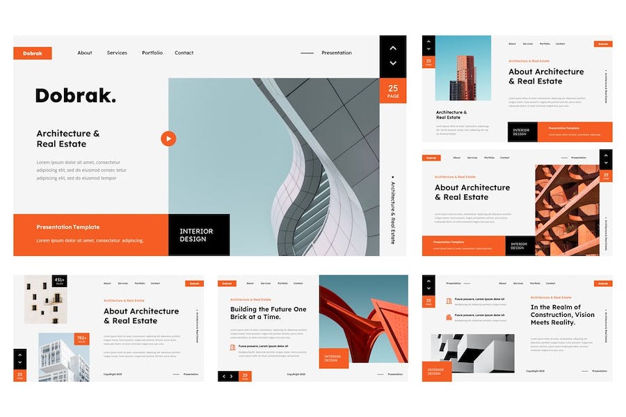 建筑设计房地产项目介绍Keynote模板 - PPT派