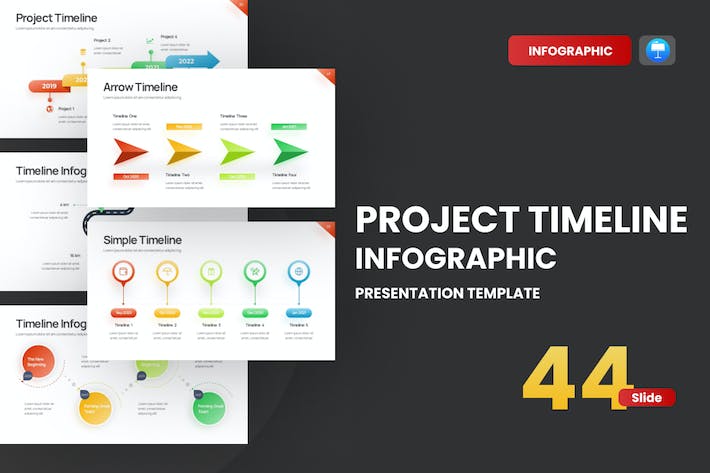 Project-timeline-gradient-color-3-keynote-template- PPT派