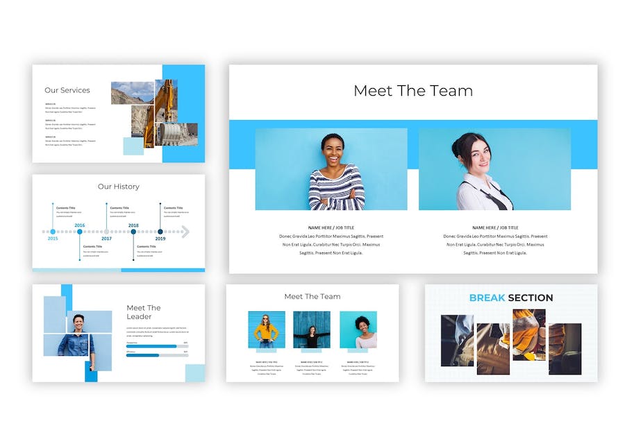 建筑施工项目管理讲述Keynote模板 - PPT派