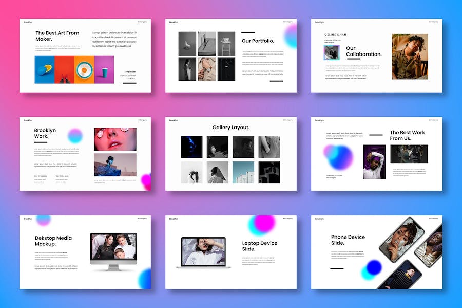 创意商务品牌宣传讲述展示设计方案Keynote模板 - PPT派