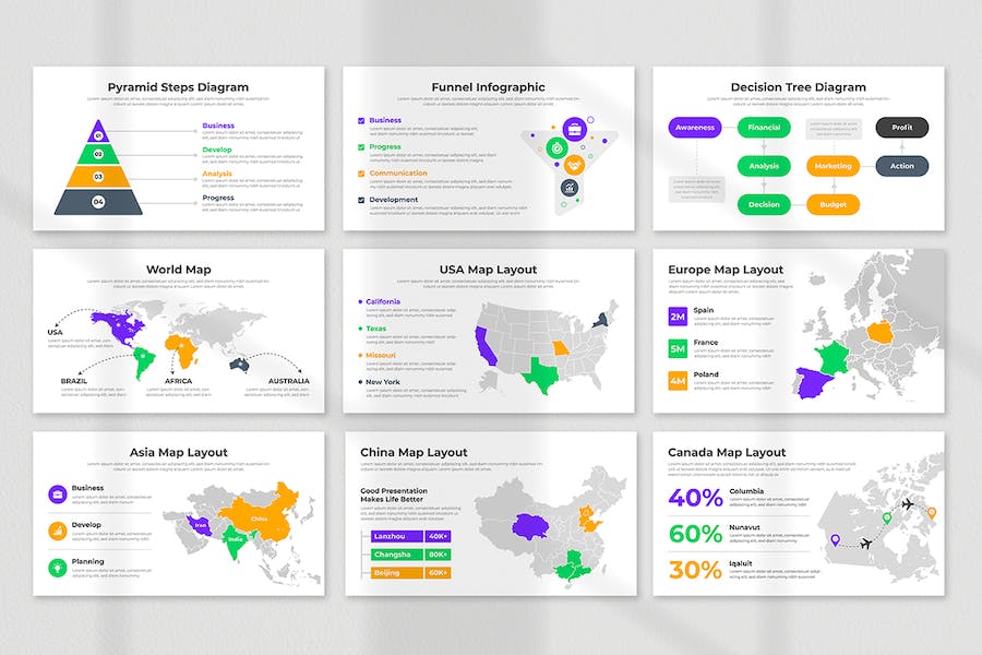 极简商业计划书项目策划PPT模板 - PPT派