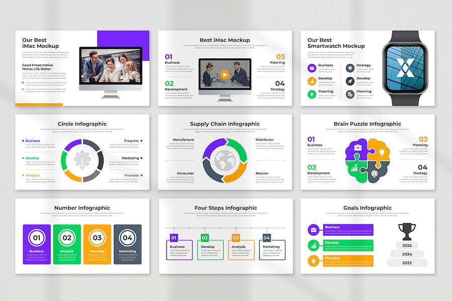 极简商业计划书项目策划PPT模板 - PPT派