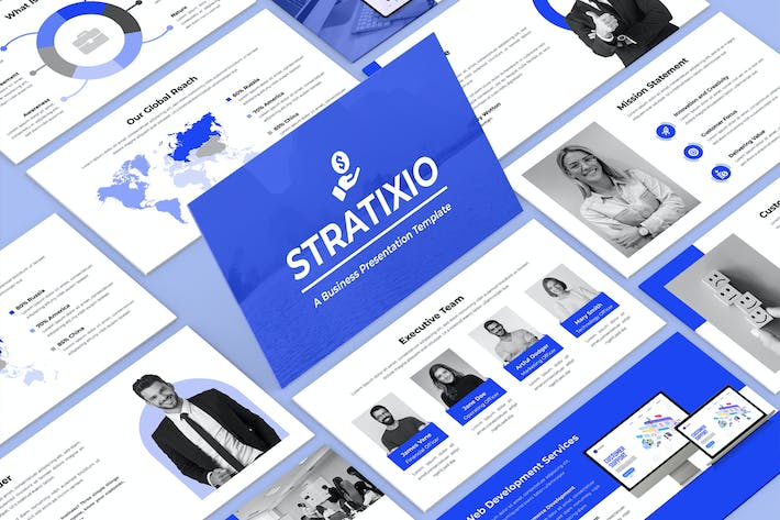 商务演讲展示设计方案PPT模板 - PPT派