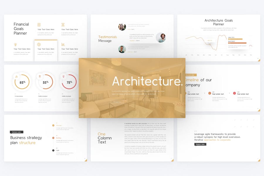 Architecture-home-building-powerpoint-template - PPT派