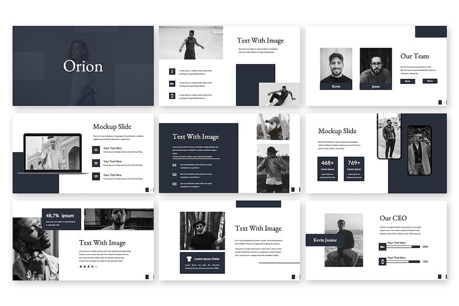 极简设计商务演讲方案PPT模板 - PPT派