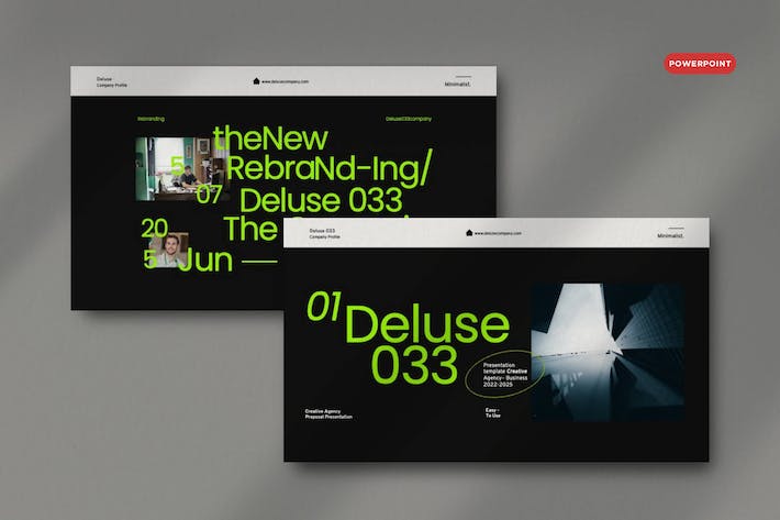 绿黑创意风企业简介展 PPT模板 - PPT派