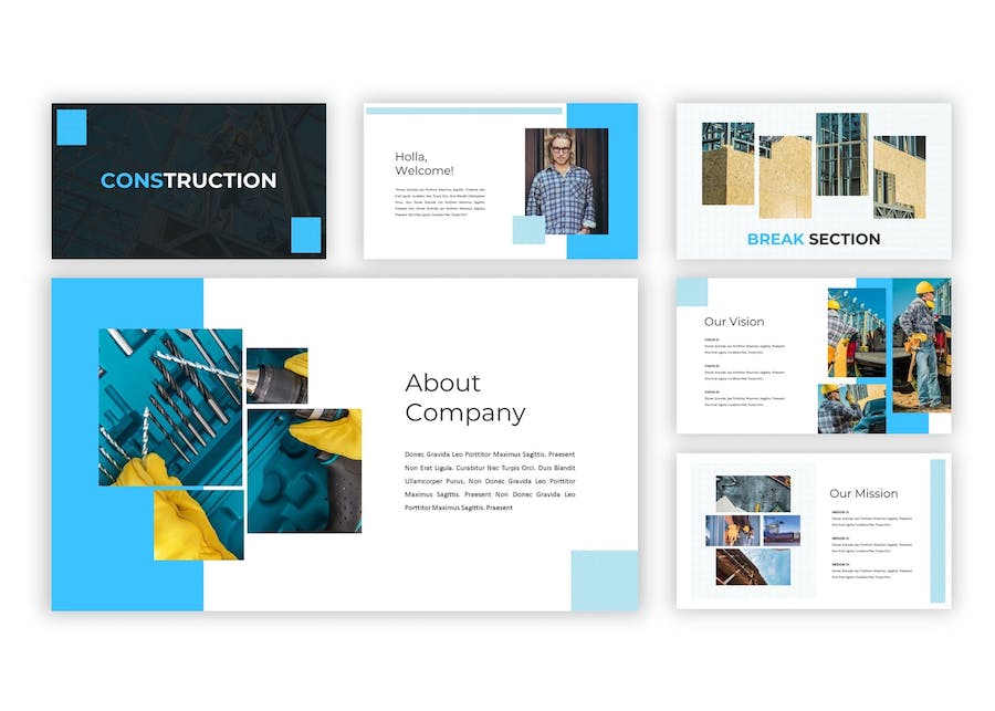 建筑施工项目管理讲述Keynote模板 - PPT派