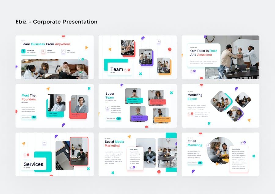 电商企业运营推广策略方案Keynote模板 - PPT派