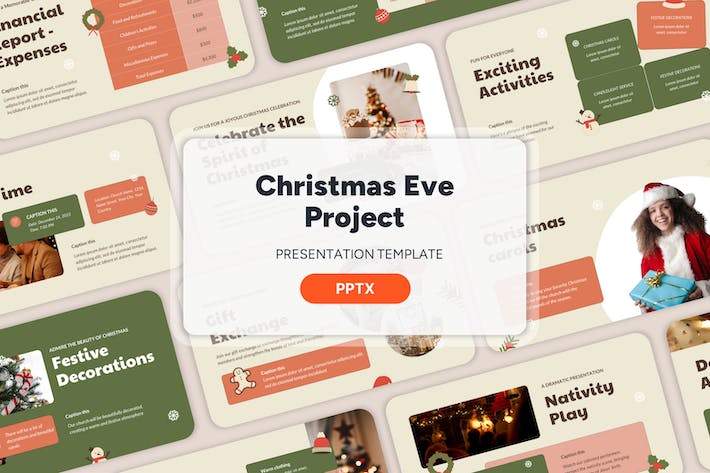圣诞节项目活动方案PPT模板 - PPT派