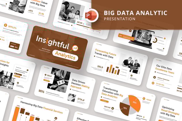 数据分析业绩增长统计PPT模板 - PPT派