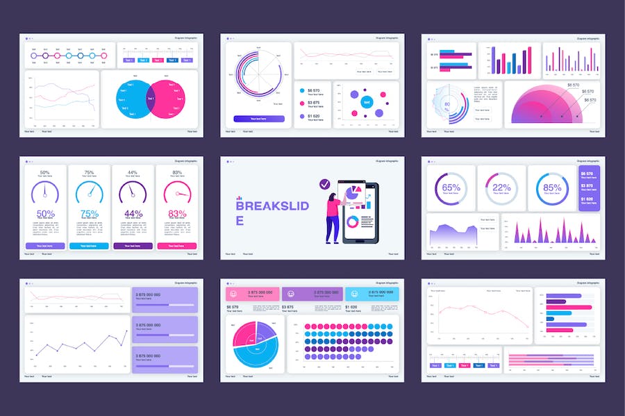 KPI关键绩效指标数据分析图形PPT模板 - PPT派