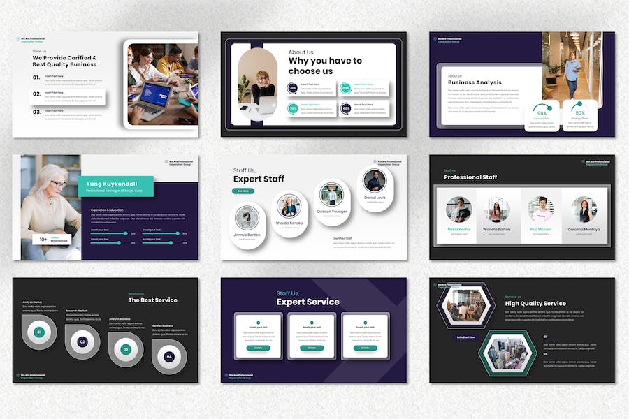 企业财务金融投资咨询服务Keynote模板 - PPT派