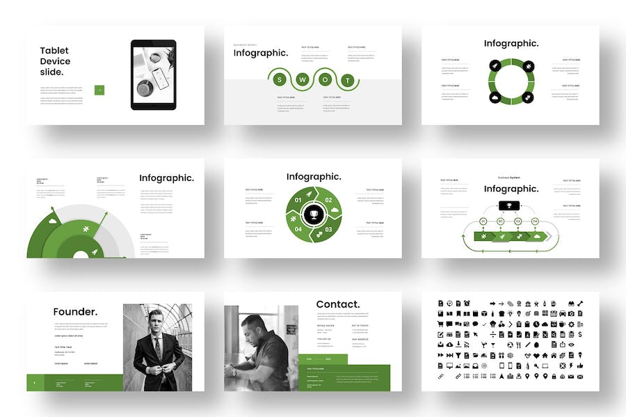 企业商务品牌营销策略分析Keynote模板 - PPT派