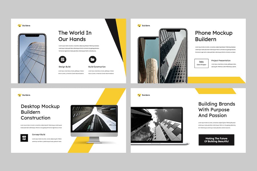 建筑工程项目展示融资计划PPT模板 - PPT派