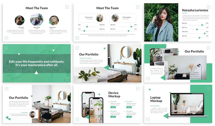 设计美学讲述展示风格应用方案PPT模板 - PPT派