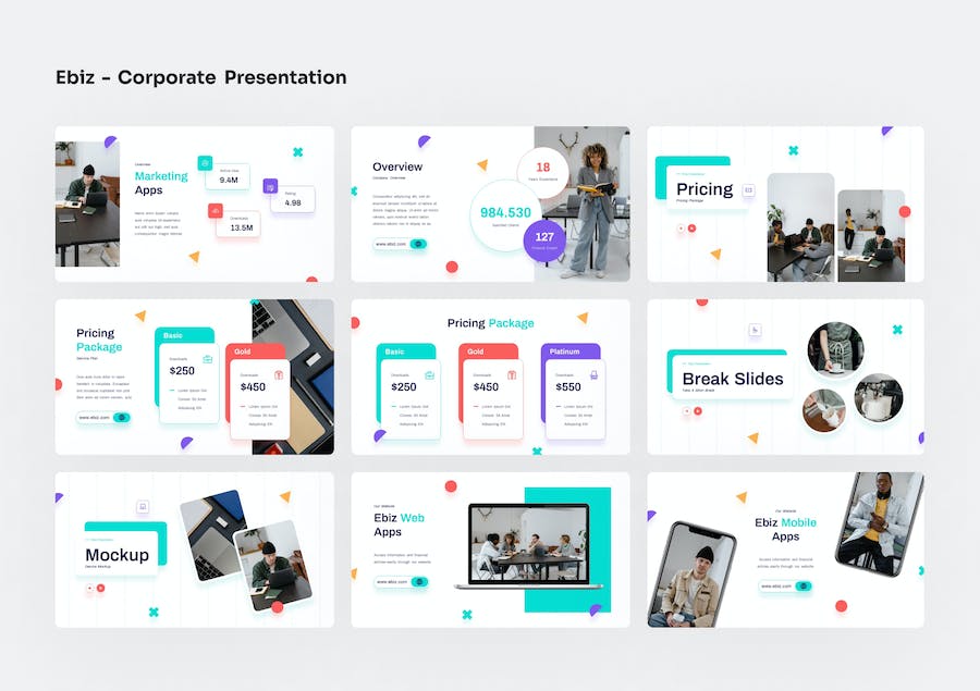 电商企业运营推广策略方案Keynote模板 - PPT派