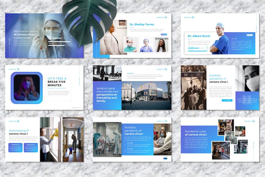 疫情防控医疗诊疗方案PPT模板 - PPT派