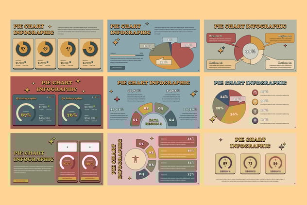 饼图数据分析展示可视化PPT模板 - PPT派