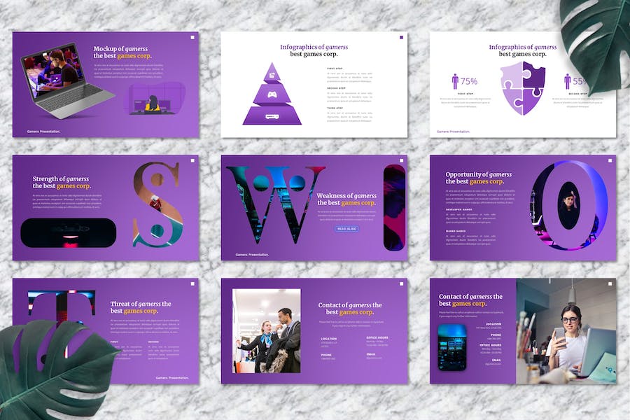 游戏产业发展商业方案Keynote模板 - PPT派