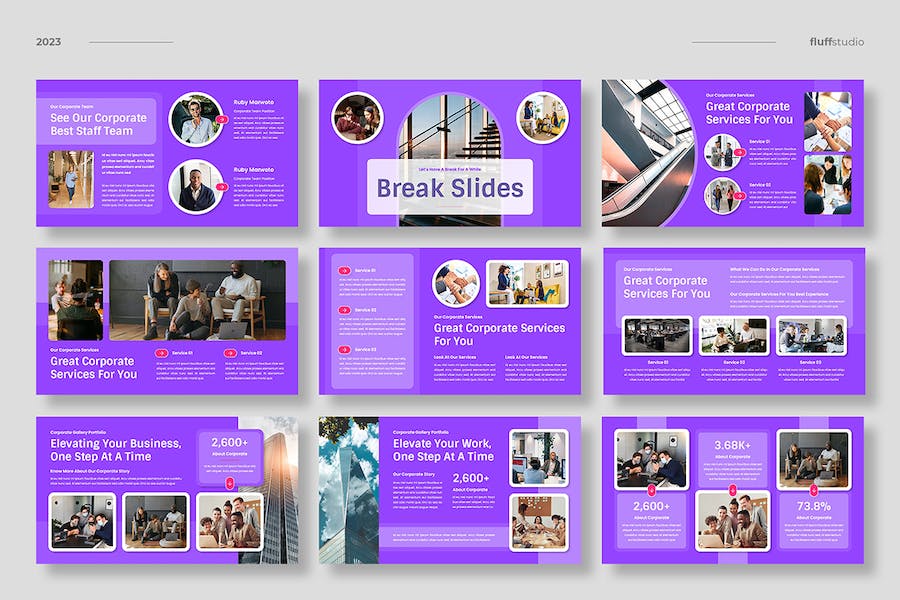 企业商务服务品牌介绍Keynote模板 - PPT派