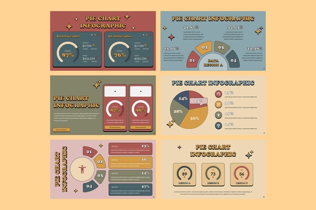 饼图数据分析展示可视化PPT模板 - PPT派