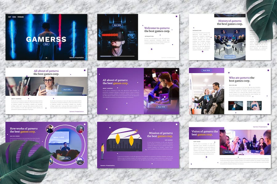 游戏产业发展商业方案Keynote模板 - PPT派