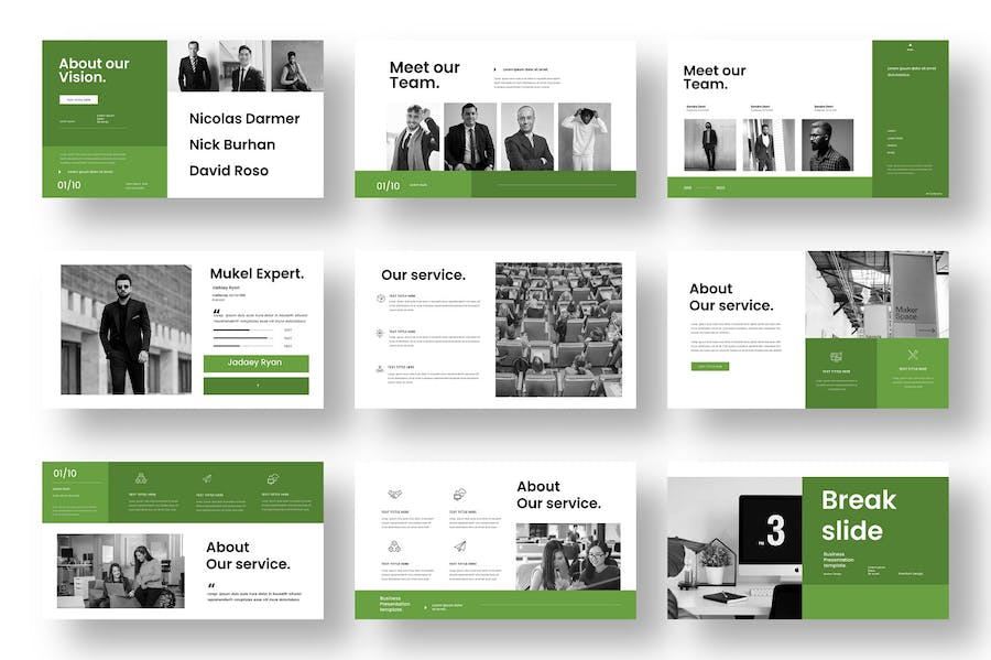 企业商务品牌营销策略分析Keynote模板 - PPT派