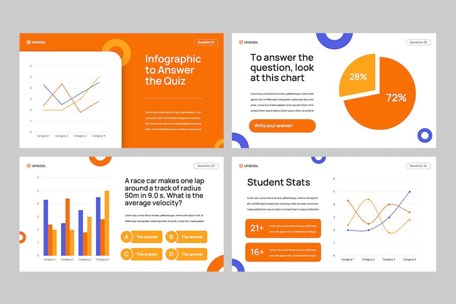 教育培训课堂互动测验PPT模板 - PPT派