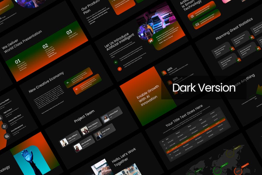 人工智能技术讲述展示Keynote模板 - PPT派