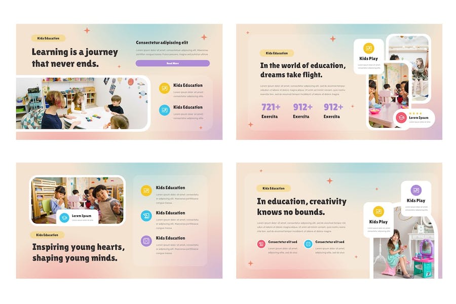 教育课程教学讲述方案Keynote模板 - PPT派