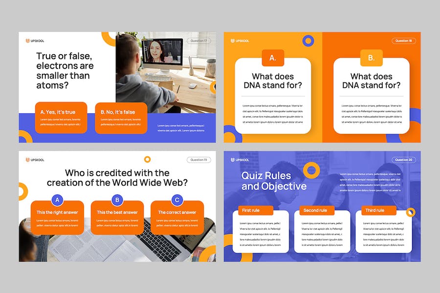 教育培训课堂互动测验PPT模板 - PPT派