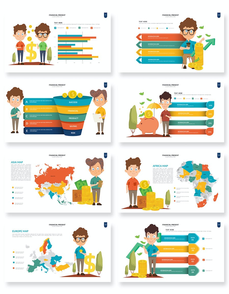 财务管理报告数据统计展示PPT模板 - PPT派
