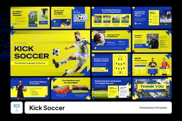 足球俱乐部体育运动项目推广宣传Keynote模板 - PPT派
