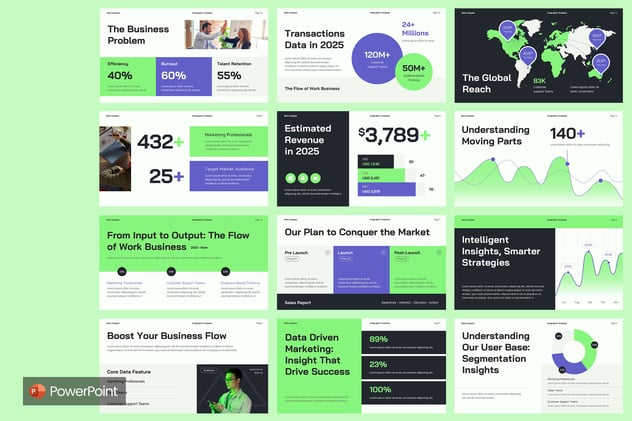 数据分析统计报告展示PPT模板 - PPT派