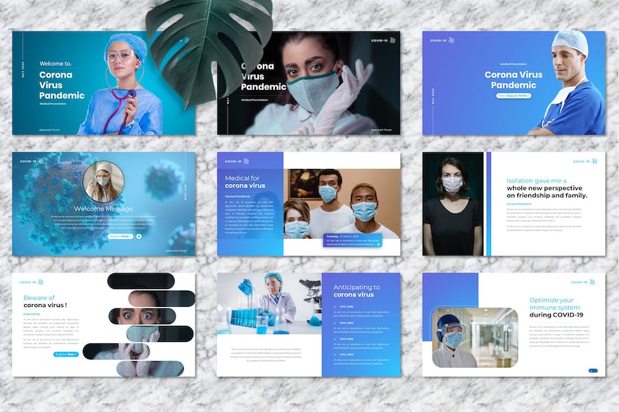 疫情防控医疗诊疗方案PPT模板 - PPT派
