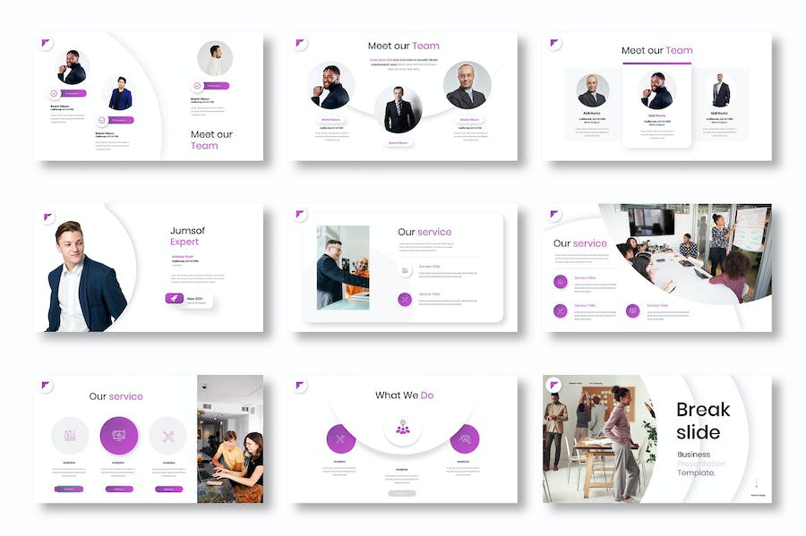 商务行业新闻报道讲述Keynote模板 - PPT派