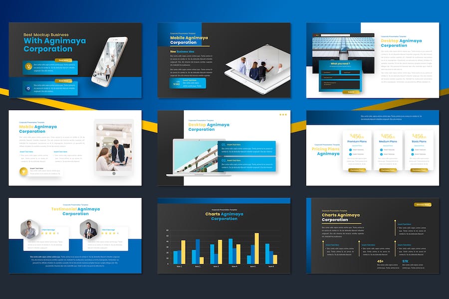 企业形象建设品牌展示PPT模板 - PPT派