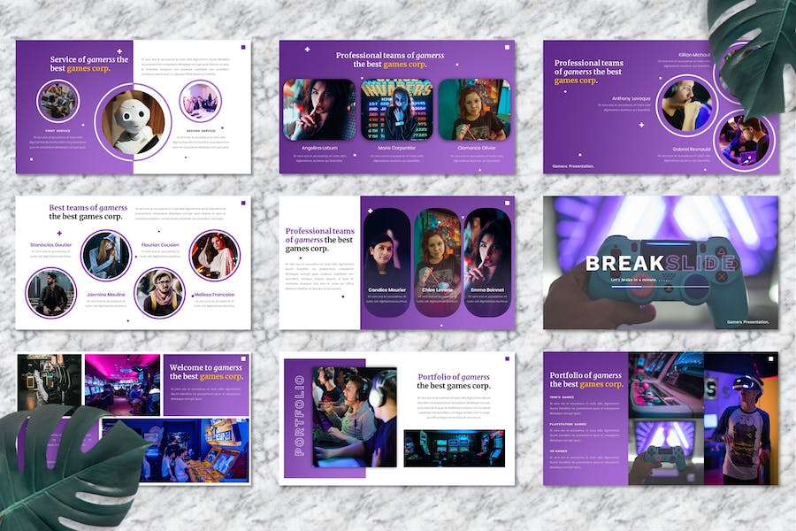 游戏产业发展商业方案Keynote模板 - PPT派