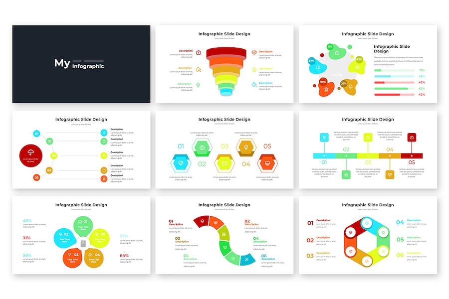 国外个人业务信息图形展示Keynote模板 - PPT派