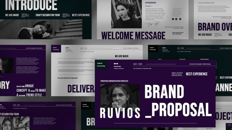 文艺复古品牌建设项目提案Keynote模板 - PPT派