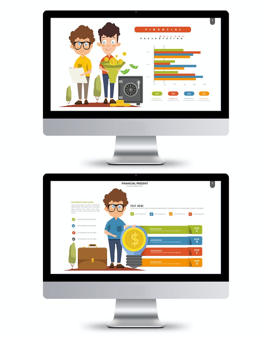 财务管理报告数据统计展示PPT模板 - PPT派