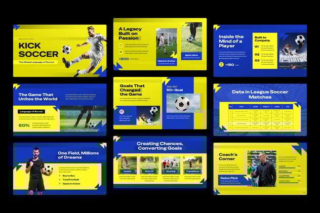 足球俱乐部体育运动项目推广宣传Keynote模板 - PPT派