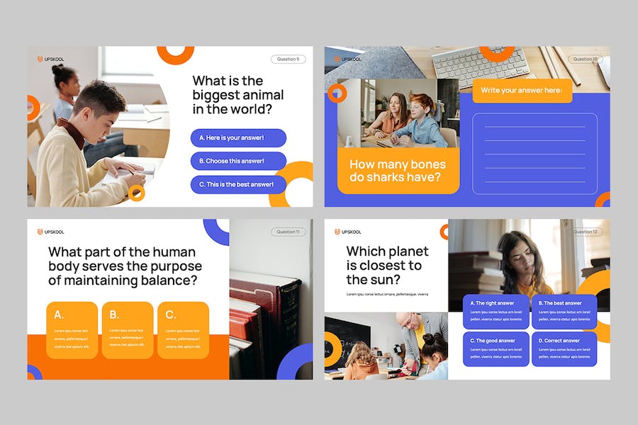 教育培训课堂互动测验PPT模板 - PPT派