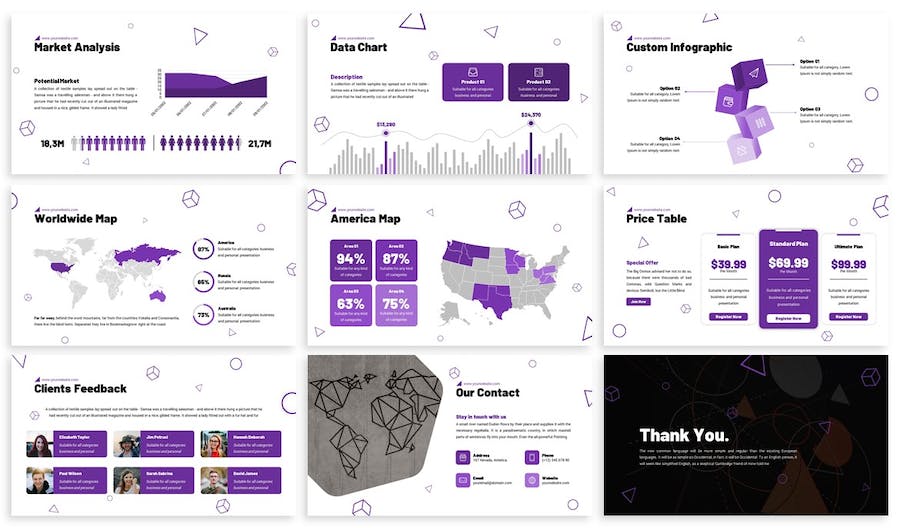 创意设计商业演讲方案PPT模板 - PPT派