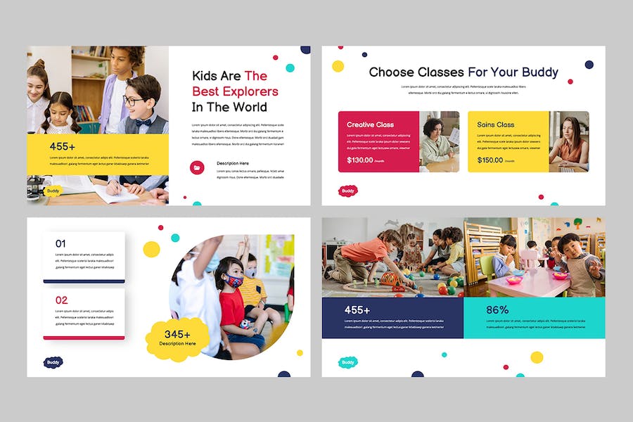 儿童教育在线课程学习展示Keynote模板 - PPT派