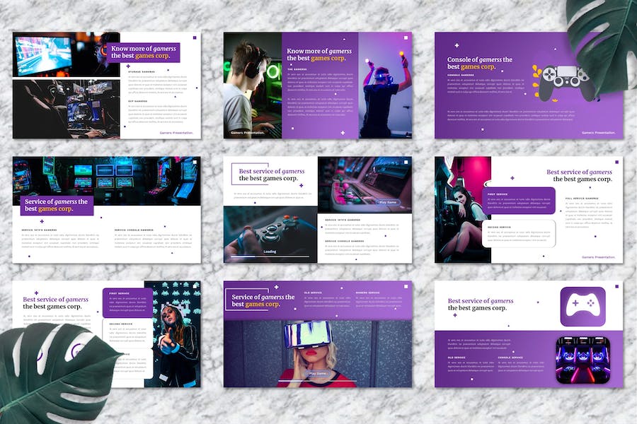 游戏产业发展商业方案Keynote模板 - PPT派