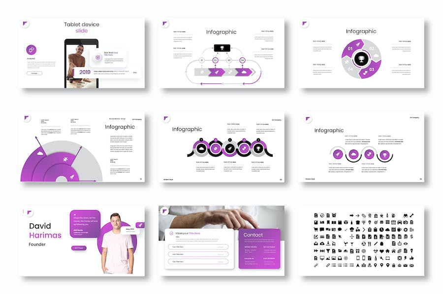 商务行业新闻报道讲述Keynote模板 - PPT派