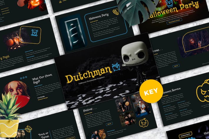 万圣节主题活动策划方案Keynote模板 - PPT派