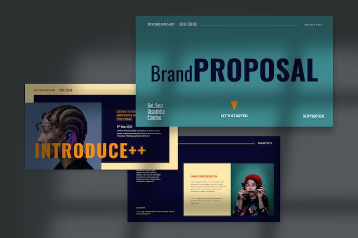 暗色系品牌建设项目提案Keynote主题演讲 - PPT派