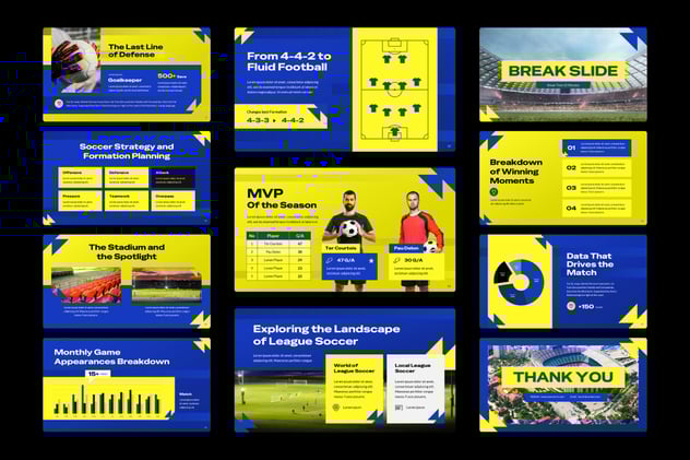 足球俱乐部体育运动项目推广宣传Keynote模板 - PPT派